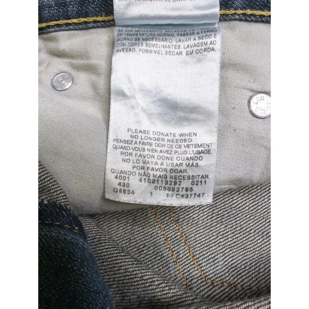 Levi's 505 Faded Jeans Mens 34x34 Straight Bootcut Y2K Grunge Cowboy Denim